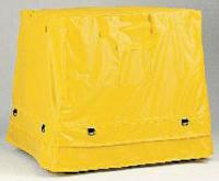 8AD26 Containment Tarp, 53-1/2 In. L, Yellow