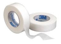 8ADK6 Surgical Tape, White, 1/2 In x 10 yd, Pk 24