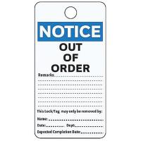 9GE51 Notice Tag, 5-3/4 x 3 In, Cardstock, PK25