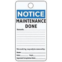 9L457 Notice Tag, 5-3/4 x 3 In, Cardstock, PK25