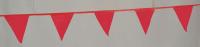 8AE85 Pennants, Polyethylene, Red, 60 ft.