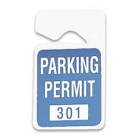 8AEJ9 Parking Permit, Mirror, 301-400, PK100