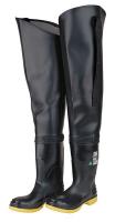 9HY54 Roll Down Hip Waders, Stl, Mens, Size13, PR1