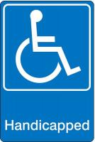 6JLC4 Traffic Sign, 9 x 6In, WHT/BL, ACRYL