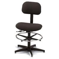 8AF51 Pneumatic Task Chair, 300 lb., Black