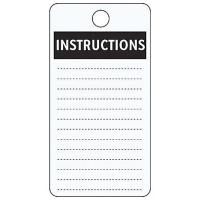 8AGY4 Inspection Tag, 5-3/4 x 3 In, Bk/Wht, PK25