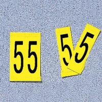 8VMM9 Label, 5, Yellow, 4 In. H, PK 5