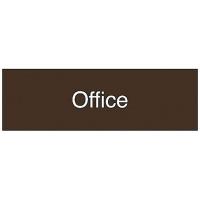 8AHU7 Information Sign, 3 x 10In, WHT/BR, ACRYL
