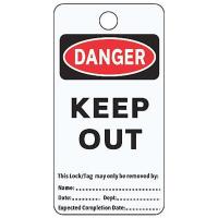 8AJR8 Danger Tag, 5-3/4 x 3 In, Cardstock, PK25