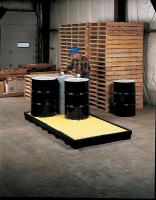 8AJT2 Drum Spill Cntnmnt Pallet, 4 Drum, 8k lb.