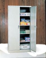 8AJZ3 Storage Cabinet, 36 x18x72 In, Beige, Steel