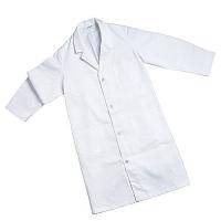 9U545 Lab Coat, XL, White, Male, Cotton Twill