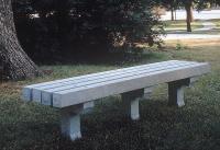8ALA4 Bench, Flat, Gray, 16x48x16In