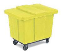 9WGY5 Cube Truck Lid, Yellow, Fits 20 cu. ft.