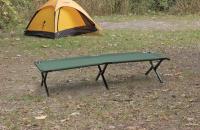 8ATK4 Fold Up Cot, Steel, 26Lx16Wx75H, Black