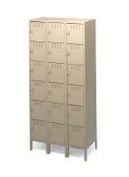 9UDF0 End Locker Base, 12 In, Beige