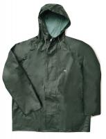 9PLT7 Rain Jacket with Hood, Green, XL