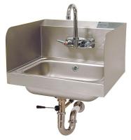 8AX66 Handwash Sink, 20ga, Single, SS, Wall Mount