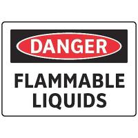 8PF97 Danger Sign, 7 x 10In, R and BK/WHT, ENG