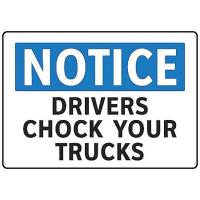 8AZ06 Notice Sign, 7 x 10In, BL and BK/WHT, ENG