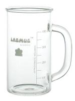 8AZX0 Beaker, Mug, Glass, 500mL, 6 pk.