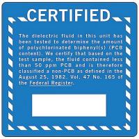 8C411 Chemical Label, 6 In. H, 6 In. W, PK 100