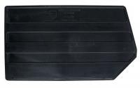 8C773 Bin Divider, 17-1/8L x 10W, Black, PK 6