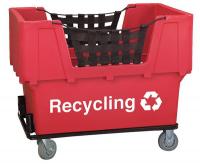 8C778 Basket Truck, Recycling, Cap 1100 Lb, Red