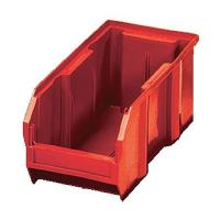 8XZU5 Stack/Hang Bin, 18L x 8-1/4W, Red