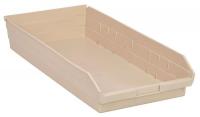 8C961 Shelf Bin, 23-5/8L x 11-1/8W, Ivory