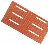 9LFN4 Anti-Slip Mat, Rubber, Red, 4 ft x 60 ft