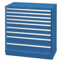 8CEX0 Drawer Cabinet, 9 Drawer, Bright Blue
