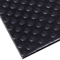 9T010 Antifatigue Mat, Bubble, Black, 4 ft.L