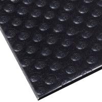 9R072 Antifatigue Mat, Bubble, Black, 6 ft.L