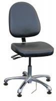 8CG54 Deluxe ESD Chair, Black, Vinyl, 17-22in