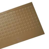 8URN6 Nose Stair Tread, Brown, Rubber, 5 ft. W