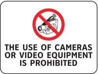 8CGG7 Security Sign, 7 x 10In, R and BK/WHT, ENG