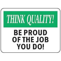 9HNA3 Quality Control Sign, 10 x 14In, Vinyl, ENG