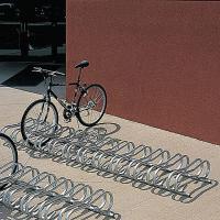 8CJV7 Bike Rack, Portable, 12 Spaces, 10 ft.