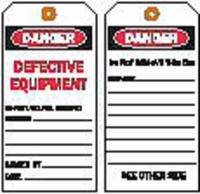 8CLU4 Danger Tag, 5-3/4 x 3 In, Def Eapt, PK10