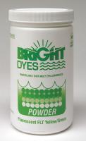 8CV78 Dye Tracer Powder, Flt Yellow/Green, 1 lb