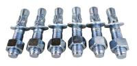 8DA33 Anchor Bolt, 4 L x 3/4 W, Gray