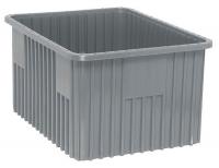 8DC53 Dividable Container, 22-1/2Lx17-1/2W, Gray