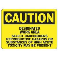 8DVD0 Caution Sign, 7 x 10In, BK/YEL, Self-ADH