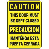 8DPH1 Caution Sign, 14 x 10In, BK/YEL, AL, Text