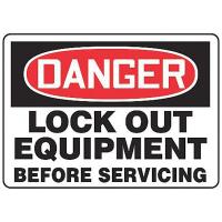 8DF86 Danger Security Sign, 10 x 14In, AL, ENG