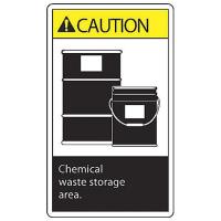 9ALF5 Caution Sign, 10 x 7In, YEL and BK/WHT, ENG