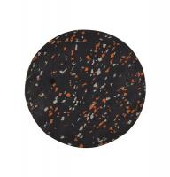 9KHT6 Confetti Mat, Rubber, Gold, 5 x 3 ft