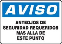 8DGD3 Notice Sign, 7 x 10In, BL and BK/WHT, Text
