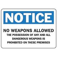 9JDN2 Notice Security Sign, 7 x 10In, AL, ENG